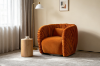 Picture of MOCHA 360° Swivel Goose Feather-Filled Fabric Armchair/Sofa Chair