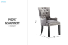 Picture of [FLOOR MODEL CLEARANCE] HALMAR High Back Dining Chair (Grey)