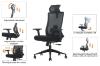 Picture of MAVEN High Back Office Chair with Adjustable Ice-Silk Mesh Backrest & Adjustable Headrest, Lumbar Support & 3D Armrests