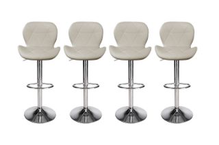 Picture of LIBBY Adjustable Swivel Gas Lift Bar Stool (Beige) - 4 Stools in 1 Carton