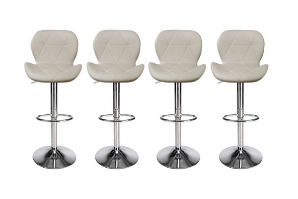 Picture of LIBBY Adjustable Swivel Gas Lift Bar Stool (Beige) - 4 Stools in 1 Carton