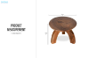 Picture of EAGIS Solid Mungur Wood Plant Stand (Natural)