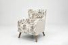 Picture of LUNORA Beige Accent Armchair/Sofa Chair with Floral Inner Seat