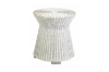 Picture of PARAGON Solid Gamelina Wood Drum Side Table with Original Wicker Weave