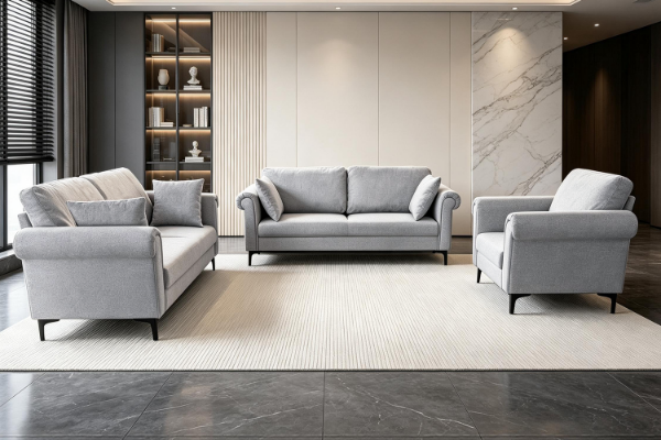 Picture of LUMA 3/2/1 Seater Fabric Sofa Range (Grey)