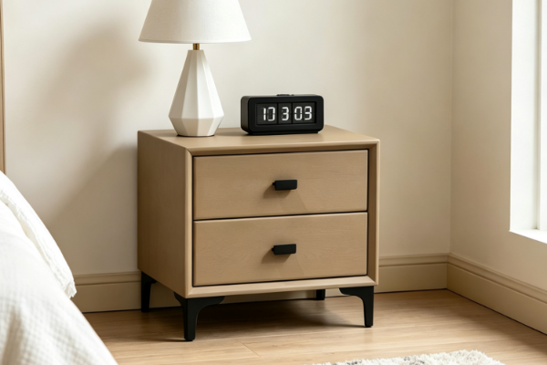 Picture of BRECON 2-Drawer Bedside Table (Brown)