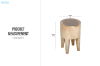 Picture of MAIKA Round Mungur Wood Stool/Side Table