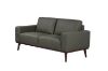 Picture of RHETT 3/2 Seater 100% Genuine Leather Sofa Range with Solid Wood Platform Base (Muted Green)