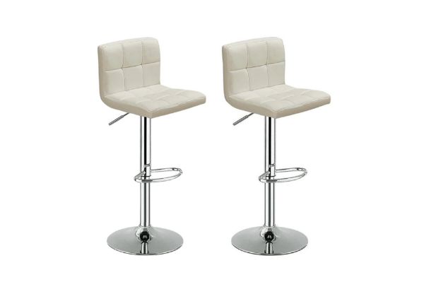 Picture of AKALI Adjustable Swivel Gas Lift Bar Stool (Beige) - 2 Stools in 1 Carton
