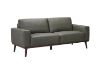 Picture of RHETT 3/2 Seater 100% Genuine Leather Sofa Range with Solid Wood Platform Base (Muted Green) - 3 Seater