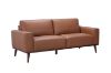 Picture of RHETT 3/2 Seater 100% Genuine Leather Sofa Range with Solid Wood Platform Base (Brown) - 3 Seater