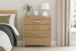 Picture of [FLOOR MODEL CLEARANCE] EMERSON 4-Drawer Solid Acacia Wood Tallboy