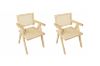 Picture of CHANDIGARH Solid Wood Replica Armchair (Natural) - Each