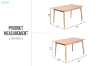 Picture of WINDSOR 130/150 Solid Wood Dining Table (Natural Colour)