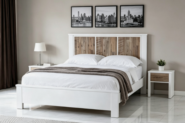 Picture of CHRISTMAS Solid Acacia Wood Bed Frame in Single/Double/Queen/Super King Size