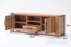 Picture of  [FLOOR MODEL CLEARANCE] CARDIFF 206 TV Unit *Solid European Wild Oak & Made in Europe - WILDEICHE (WILD OAK, light Color)
