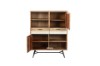 Picture of [FLOOR MODEL CLEARANCE]  LEAMAN 125x100cm Solid Acacia Wood Display Cabinet