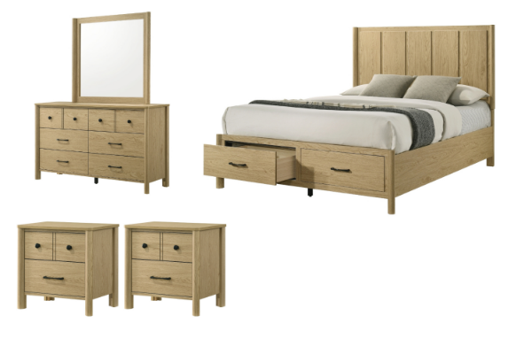 Picture of BECKETT Bedroom Combo Set in Queen Size - 5PC 