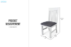 Picture of BRAMPTON Solid Wood Dining Chair with Fabric Seat - Each
