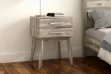 Picture of [FLOOR MODEL CLEARANCE]BALLINA 2-Drawer Solid Acacia Wood Bedside Table