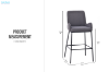 Picture of GALE Bar Chair with Footrest