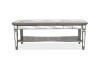 Picture of [FLOOR MODEL CLEARANCE] PALLIE Tempered Glass Top Segmented Mirror Coffee Table (122×61x47cm) 