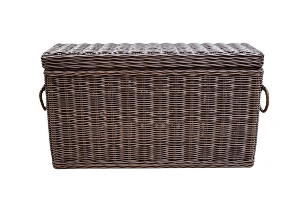 Picture of TYLER Solid Acacia Wood Storage/Blanket Box with Full Kubu Original Weave