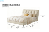 Picture of [FLOOR MODEL CLEARANCE] ALANYA Queen Size Bed Frame (Champagne)