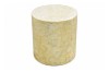 Picture of JULIETTE D39 Solid Wood Cylinder Side Table with Capiz Shell 