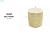 Picture of JULIETTE D39 Solid Wood Cylinder Side Table with Capiz Shell 
