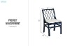 Picture of BRIGHTON Teak Wood & Rattan Dining Chair (Navy Blue)