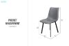 Picture of WESTIN Dining Chair (Grey) - 4 Chairs in 1 Carton