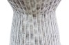 Picture of PARAGON Solid Gamelina Wood Drum Side Table with Original Wicker Weave