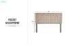 Picture of MICA Solid Gamelina Wood Headboard with Full Kubu Original Weave in Queen Size