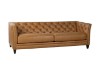 Picture of   [FLOOR MODEL CLEARANCE]VICTOR Tuxedo Style Full 100% Genuine Leather 4 Seater Sofa (Brown)
