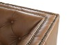Picture of   [FLOOR MODEL CLEARANCE]VICTOR Tuxedo Style Full 100% Genuine Leather 4 Seater Sofa (Brown)