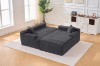 Picture of ASHFORD Fabric Sectional Compressed Sofa (Grey)