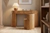 Picture of RILMOND Reclaimed Pine Wood Barrel Stool with Curved Half Backrest