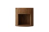 Picture of RILMOND Reclaimed Pine Wood Oval Bedside Table with Open Shelf
