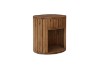 Picture of RILMOND Reclaimed Pine Wood Oval Bedside Table with Open Shelf
