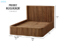 Picture of RILMOND Reclaimed Pine Wood Bed Frame - Super King Size