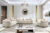 Picture of [FLOOR MODEL CLEARANCE]  PIEDMONT 2 Seater  Chesterfield Velvet Sofa (Beige)