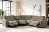 Picture of HIGHLAND Dual Motor Power Reclining Sectional Sofa with Storage Console & Swivel Tray Table & Bluetooth Speaker & USB, Type-C Ports - Water Resistant