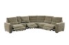 Picture of HIGHLAND Dual Motor Power Reclining Sectional Sofa with Storage Console & Swivel Tray Table & Bluetooth Speaker & USB, Type-C Ports - Water Resistant