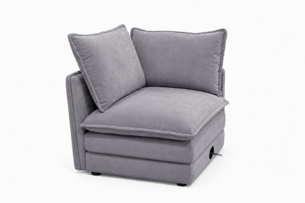 Picture of MELLOW Modular Sectional Sofa Range (Grey) - Left Facing Armchair