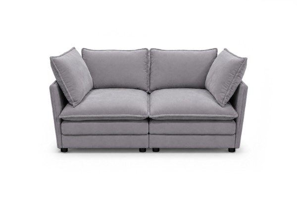 Picture of MELLOW Modular Sectional Sofa Range (Grey) - 2PC Combo Set (LAF Aamchair + RAF Armchair)
