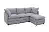 Picture of MELLOW Modular Sectional Sofa Range (Grey) - Right Facing Armchair
