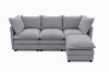 Picture of MELLOW Modular Sectional Sofa Range (Grey) - Right Facing Armchair