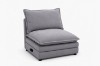 Picture of MELLOW Modular Sectional Sofa Range (Grey) - Right Facing Armchair