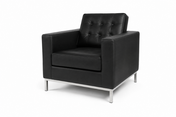 Picture of [FLOOR MODEL CLEARANCE] FLORENCE KNOLL Replica 1-Seater Sofa/Armchair in Italian Leather